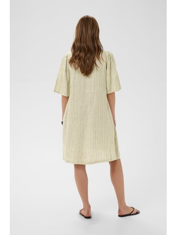 CULTURE Kleid CUaniela Feminine in Dusky Green/Whitecap Stripe