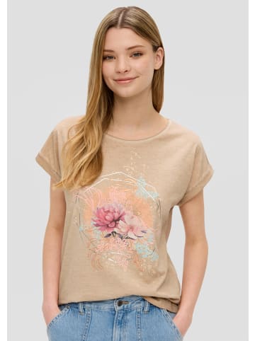 QS T-Shirt in 81D0_beige