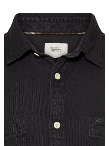 Camel Active Langarmhemd mit Brusttasche in Nachtblau