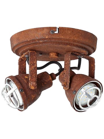 Brilliant Spotrondell, 2-flammig Bente ⌀ 16,5 cm in rost