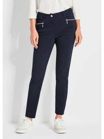 GOLDNER Kurzgröße: Lange Schlupfhose BELLA in marine