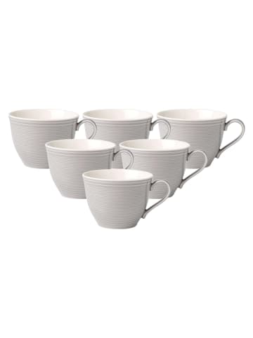 like. by Villeroy & Boch 6er Set Kaffetassen Color Loop 250 ml in Stone