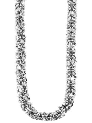 Adeliás Damen Halskette – Königskette aus Edelstahl in silber