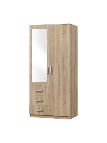 en.casa Kleiderschrank Bodolz in Beige Ohne Farbe (B)80cm (G)73.3cm