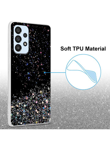 cadorabo Hülle für Samsung Galaxy A33 5G Glitter in Schwarz mit Glitter