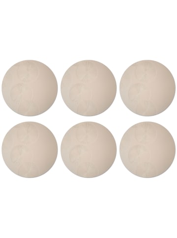 OnlyWow Glasuntersetzer 6er-Set Kreisrelief