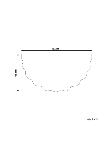 Beliani Fußmatte NULATO in Bunt - (W) 45 x (L) 75 cm
