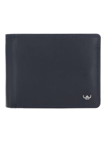 Golden Head Polo RFID Geldbörse Leder 12,5 cm in marineblau