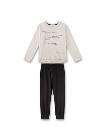 Sanetta Pyjama in Beige/Braun