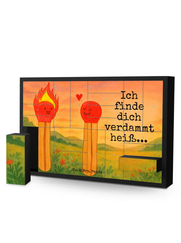 Mr. & Mrs. Panda Befüllbarer Adventskalender Streichhölzer Desig... in Weiß