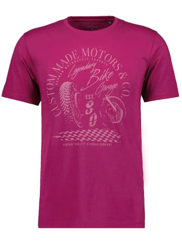 Ragman Rundhals T-Shirt für Herren in lila