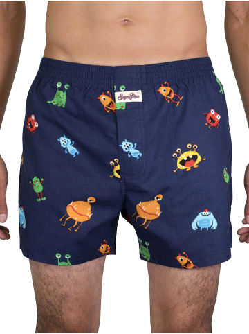 Sugar Pine Boxer Webboxershorts weit Motive Print in Monster