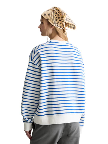 Marc O'Polo DENIM Streifen-Sweatshirt oversize in Medium Blue