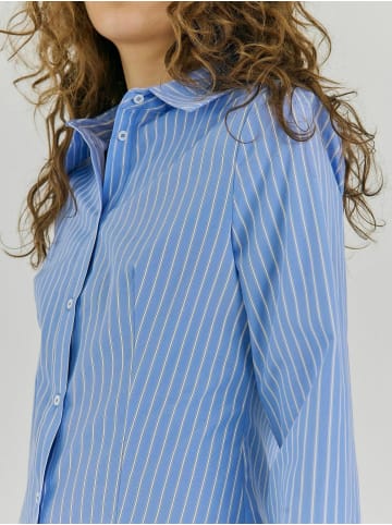 Norr Hemd Marion in Light blue stripe