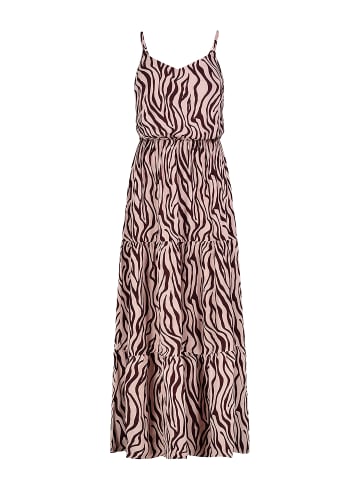 Sublevel DOB Maxikleid mit Spaghettiträgern und Volant-Design in Rot