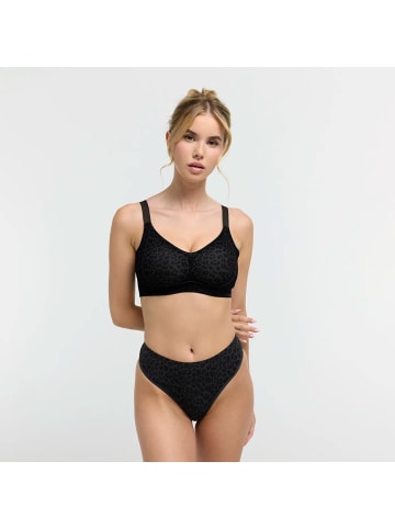 CFAB Bügelloser Push-Up-BH in Anthrazit Monochrom