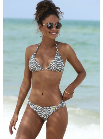 LASCANA Triangel-Bikini-Top in oliv-bedruckt