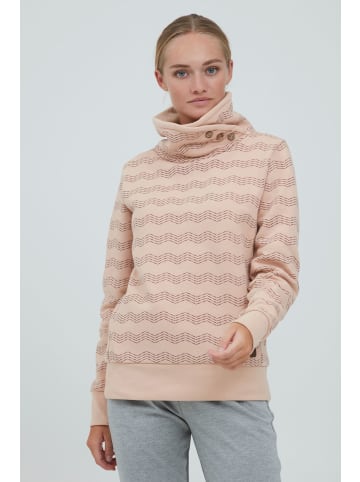 Oxmo Sweatshirt OXVernita 21800016-ME Toller Sweater mit hohem Kragen in Rosa