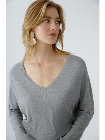 Oui V-Kragen Pullover für Damen in uni