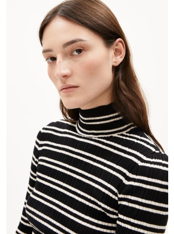 armedangels Strickpullover Alaania Chiftron in schwarz weiß - 0001