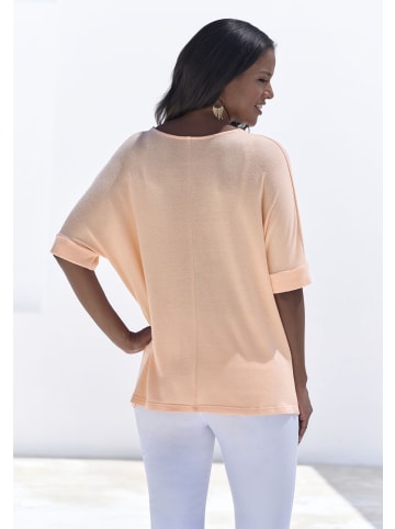 LASCANA Rundhalsshirt in peach