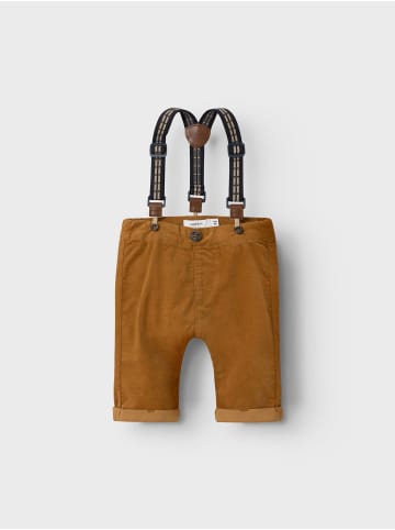 name it Cordhose mit Hosenträgern in bone brown