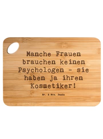 Mr. & Mrs. Panda Brett Spruch Kosmetiker Seele mit Spruch in Braun