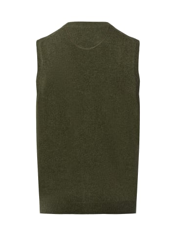 Nils Sundström Strickweste in oliv - 0012