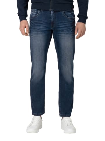 Timezone Regular Jeans Hose 5-Pocket Denim Pants Reißverschluss in Blau