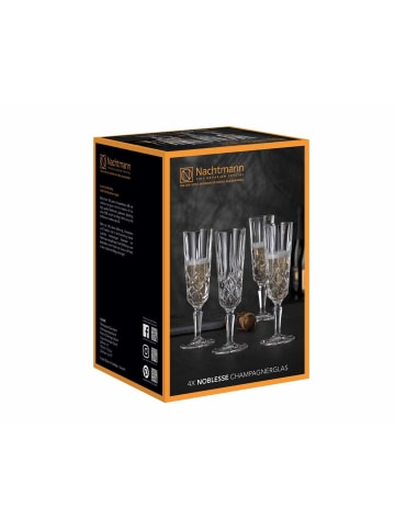 Nachtmann 4er Set Champagnergläser Noblesse in Transparent 155 ml in transparent
