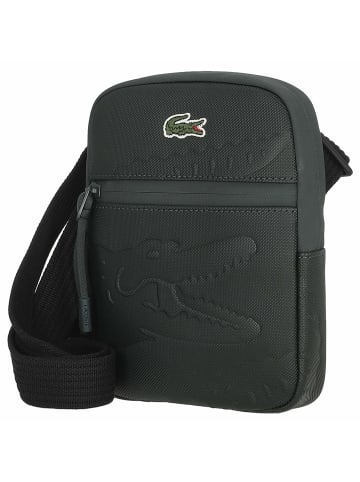 Lacoste LCST Slimline - Schultertasche S 21 cm in emboss croco sinople