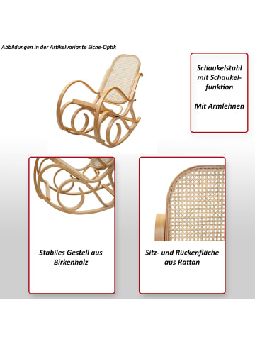 MCW Schaukelstuhl Gallarate, Eiche-Optik
