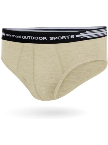 Normani Outdoor Sports 3er Pack Herren Merino Slip in Wollweiß