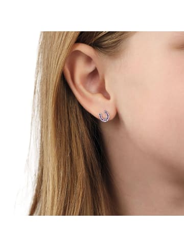 Tom Tailor Ohrstecker Silber 925, rhodiniert in Pink