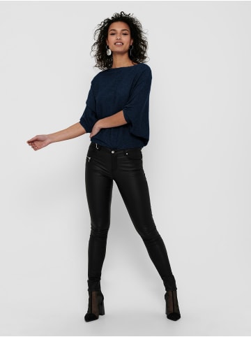 JACQUELINE de YONG Pullover Feinstrick Sweatshirt JDYNEW BEHAVE BATSLEEVE Sweater in Dunkelblau