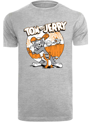 F4NT4STIC T-Shirt Tom and Jerry TV Serie Play Baseball in grau meliert