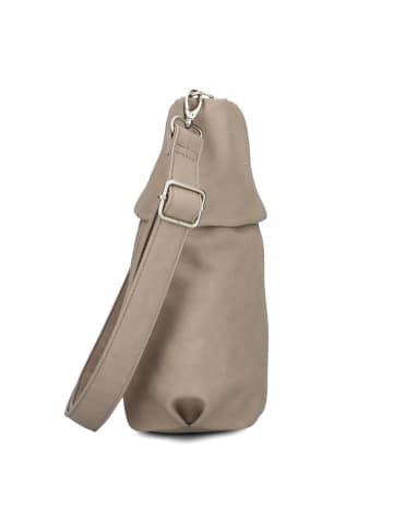 Zwei Mademoiselle.M Schultertasche 27 cm in nubuk cappuccino