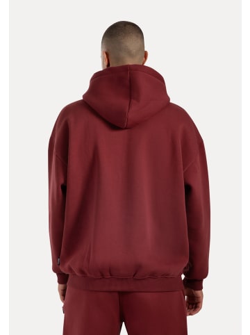 SMILODOX Zip Hoodie Cedrik in Bordeaux