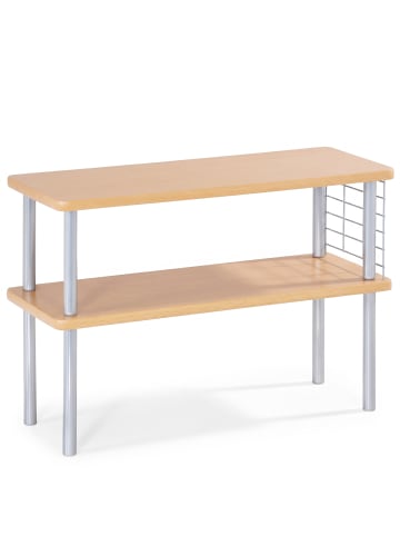 Kesper Küchenregal auf Arbeitsplatte, 2 Ebenen, Buchenholz in Braun, (H) 38 x (L) 55 cm