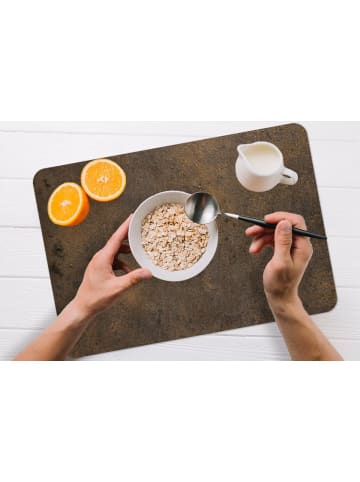 MuchoWow Tischset (6-teilig) Braun