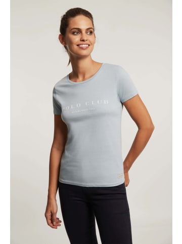 Polo Club T-Shirt in Blaues Pastell