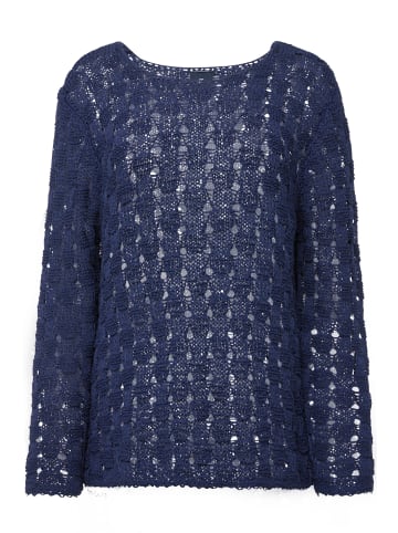 LAURASØN Pullover in mittelblau