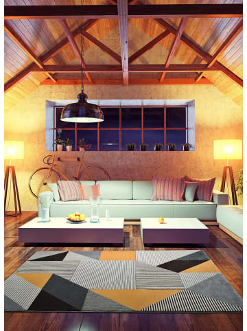 Atticgo Kurzflor-Teppich GLADYS in grau