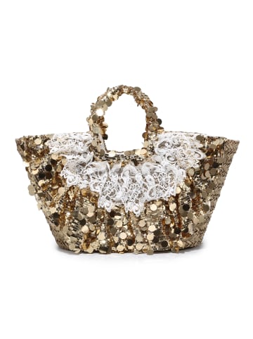 KASSANDRA Shopper Tasche in GOLD AND LIGHT GOLD