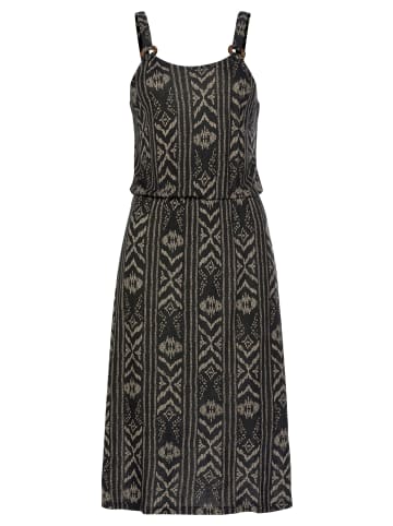 LASCANA Jerseykleid in schwarz-creme-bedruckt