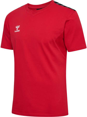 Hummel T-Shirt "Hmlauthentic Co T-Shirt S/S" in Rot