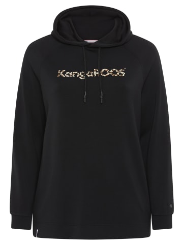 Kangaroos Kapuzensweatshirt in Schwarz