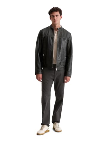 Marc O'Polo Lederjacke im Biker-Style regular in Schwarz