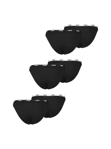 Puma 6er Pack Slips in Schwarz