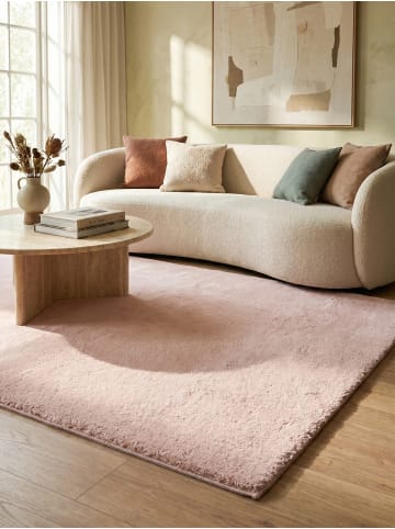 KADIMA DESIGN Teppich Hochflor einfarbig, rutschhemmend und fußwarm